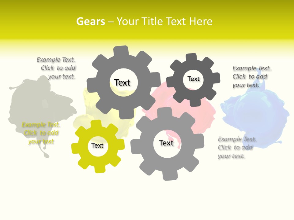 Print Shop Black Creativity PowerPoint Template