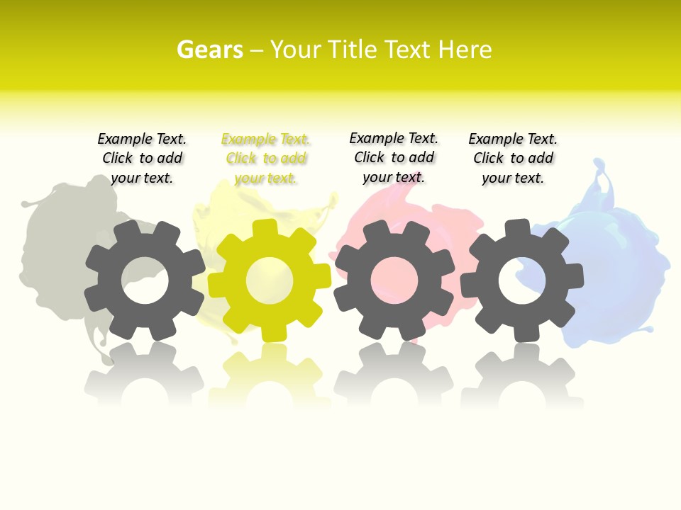 Print Shop Black Creativity PowerPoint Template