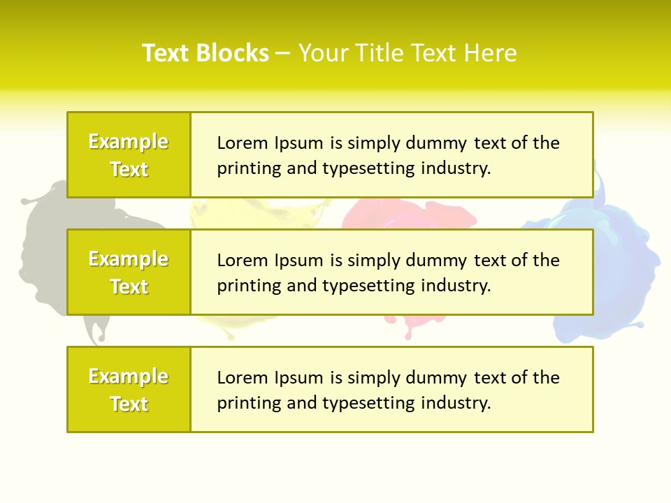 Print Shop Black Creativity PowerPoint Template