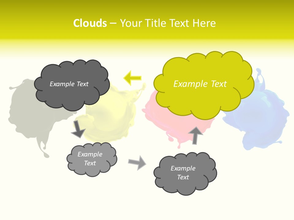 Print Shop Black Creativity PowerPoint Template