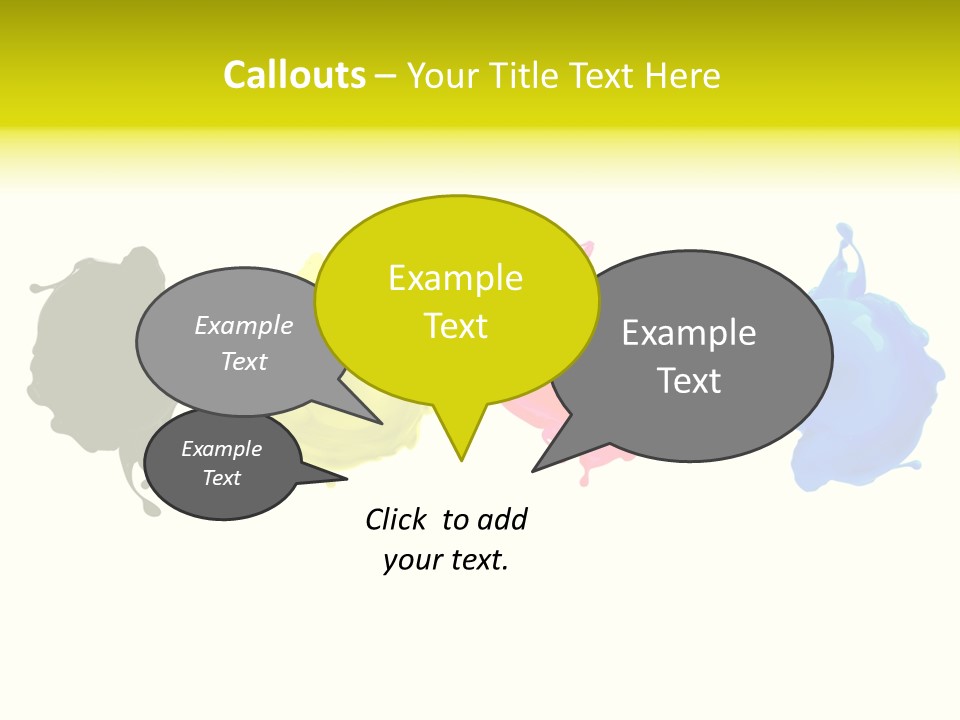 Print Shop Black Creativity PowerPoint Template
