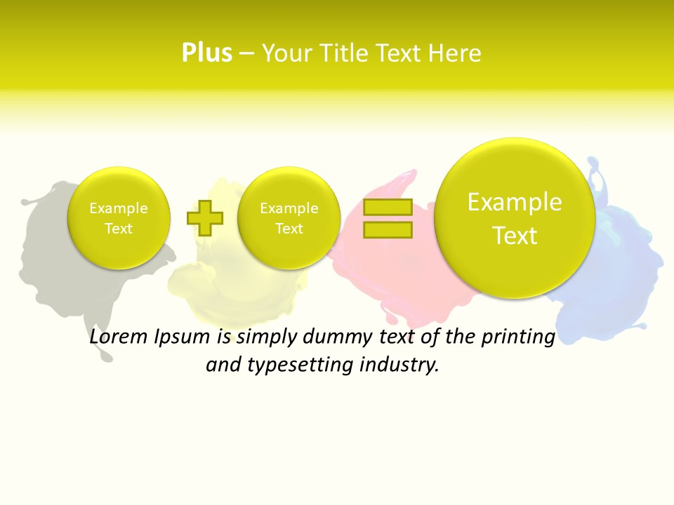 Print Shop Black Creativity PowerPoint Template