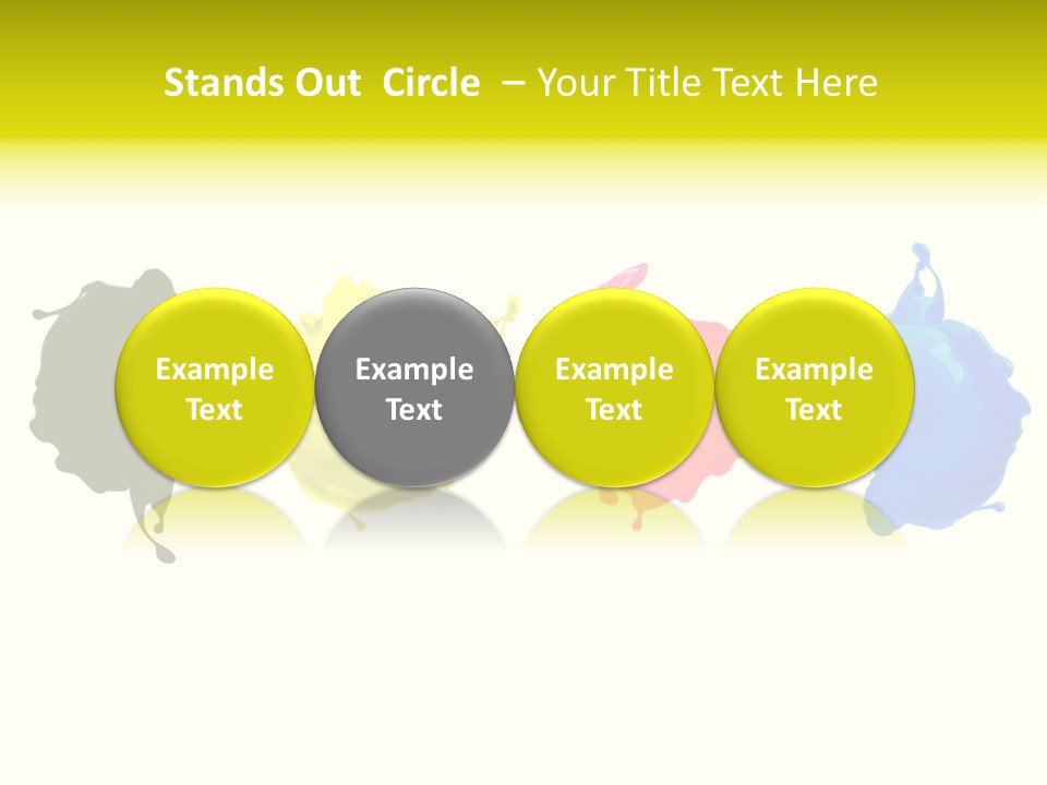 Print Shop Black Creativity PowerPoint Template