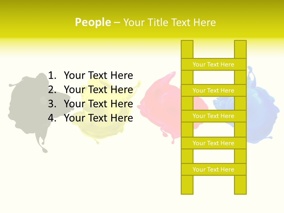 Print Shop Black Creativity PowerPoint Template