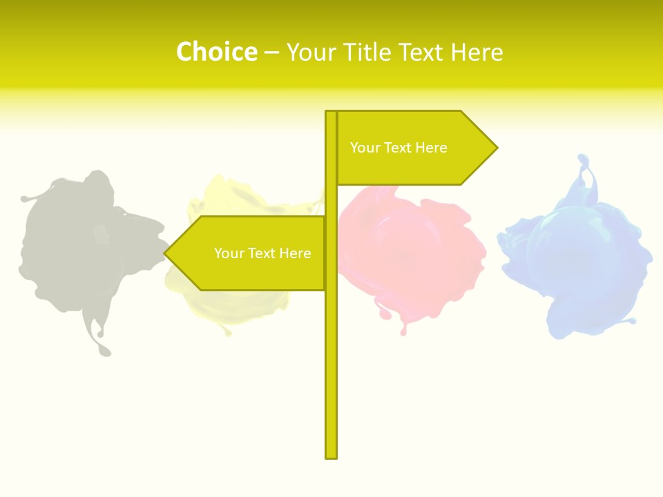 Print Shop Black Creativity PowerPoint Template