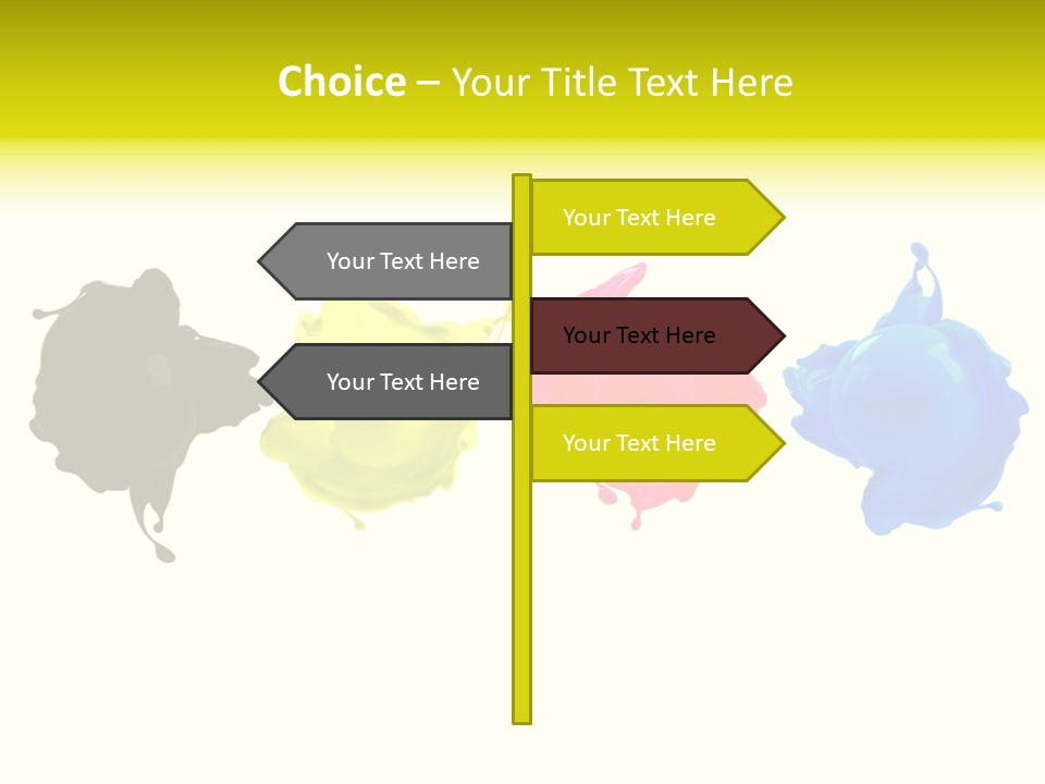 Print Shop Black Creativity PowerPoint Template