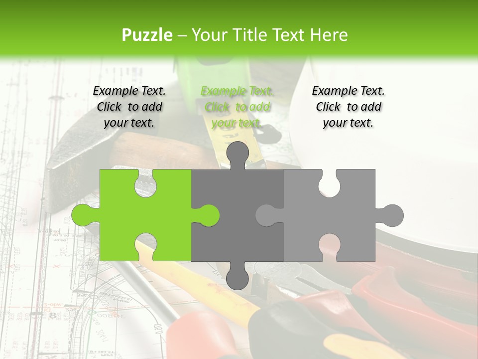 Measuring Tape Measurement Path PowerPoint Template
