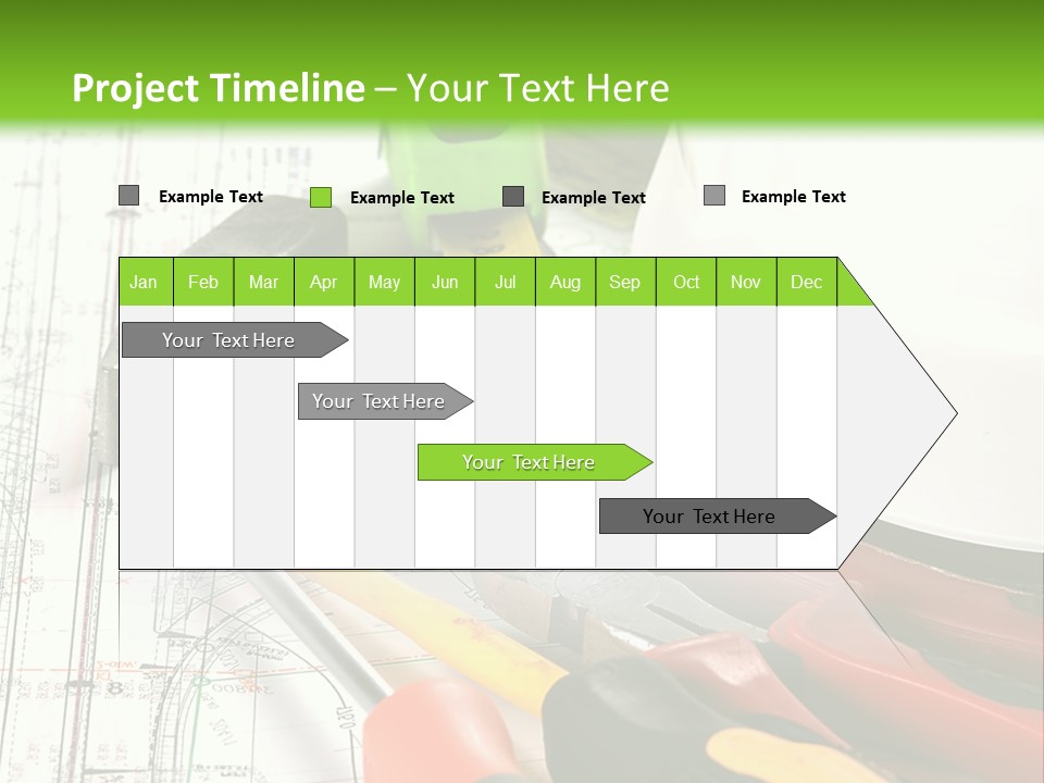 Measuring Tape Measurement Path PowerPoint Template