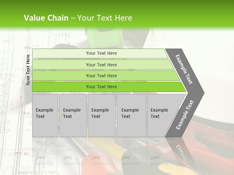 Measuring Tape Measurement Path PowerPoint Template