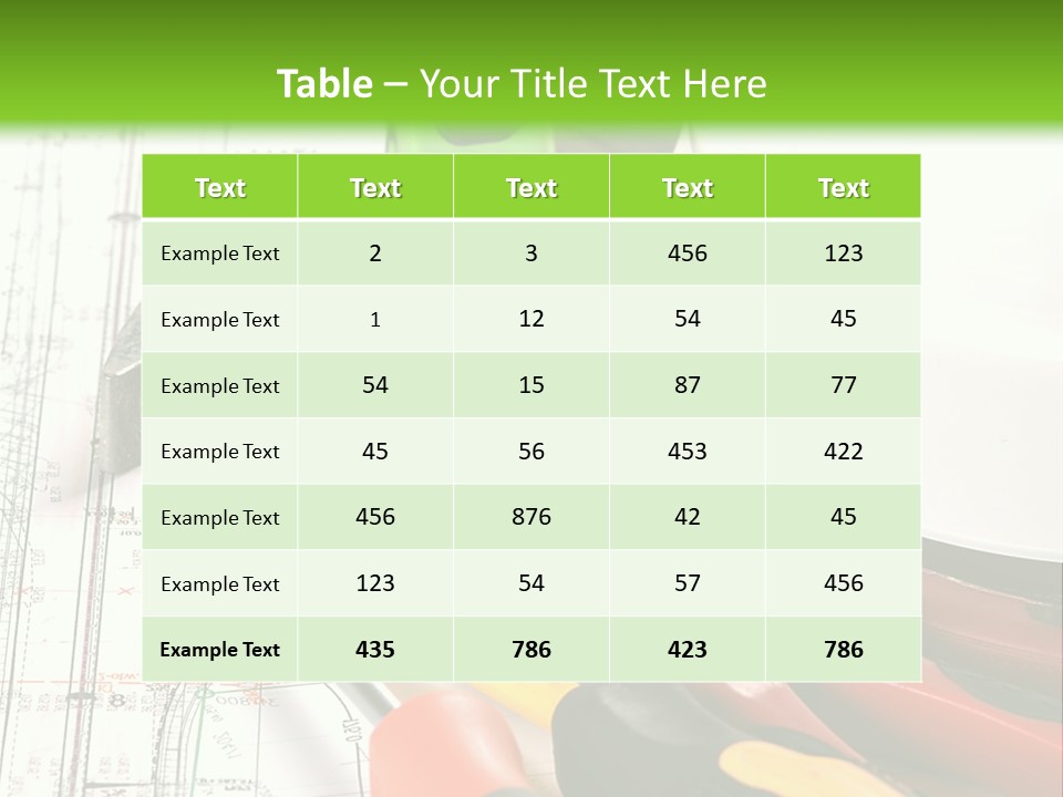 Measuring Tape Measurement Path PowerPoint Template