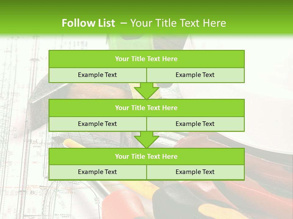 Measuring Tape Measurement Path PowerPoint Template