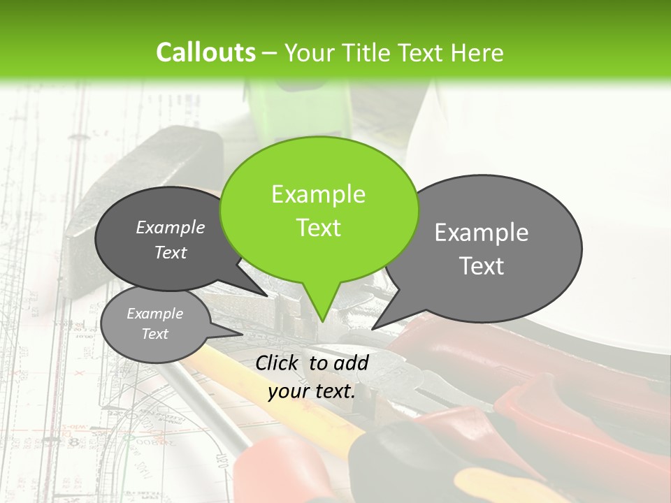 Measuring Tape Measurement Path PowerPoint Template