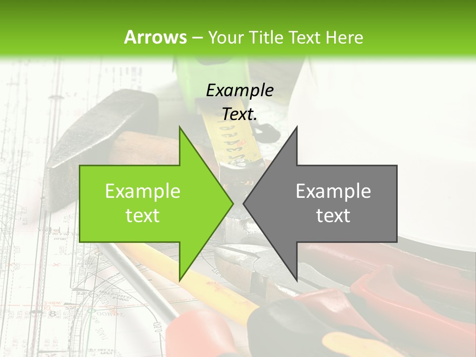 Measuring Tape Measurement Path PowerPoint Template
