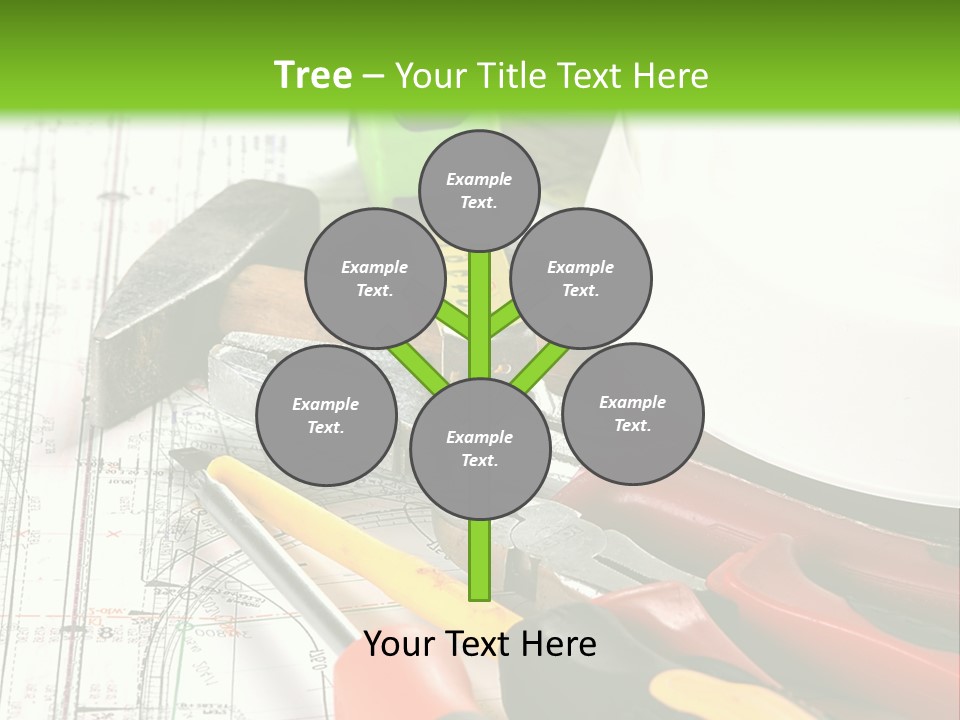 Measuring Tape Measurement Path PowerPoint Template