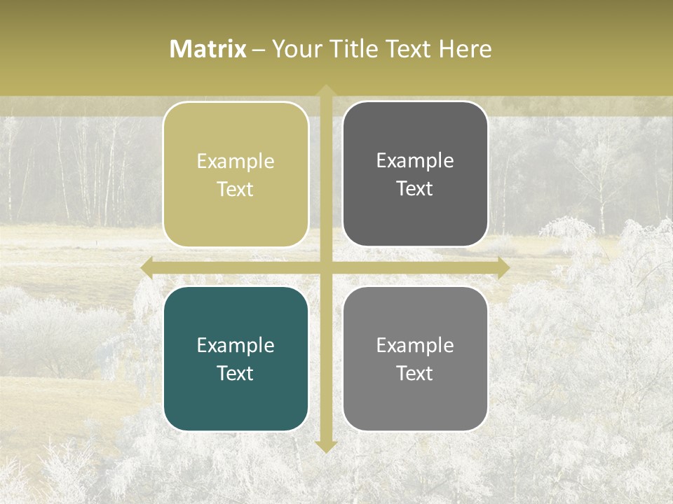 Nature Wintertime Wood PowerPoint Template