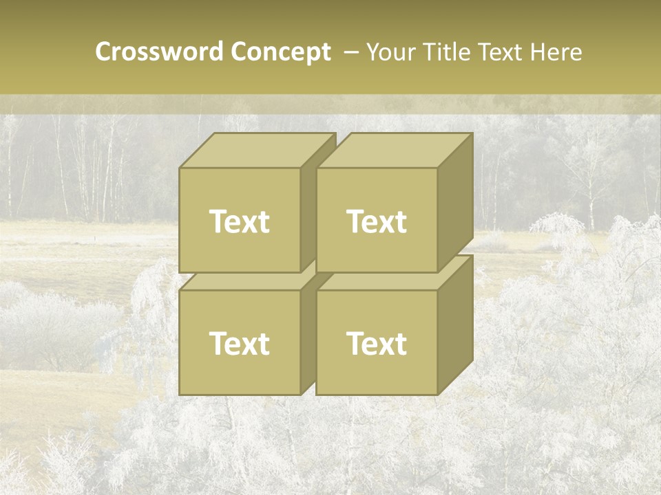 Nature Wintertime Wood PowerPoint Template