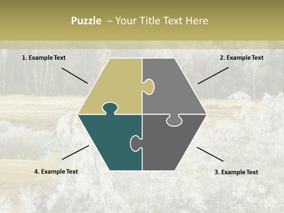 Nature Wintertime Wood PowerPoint Template