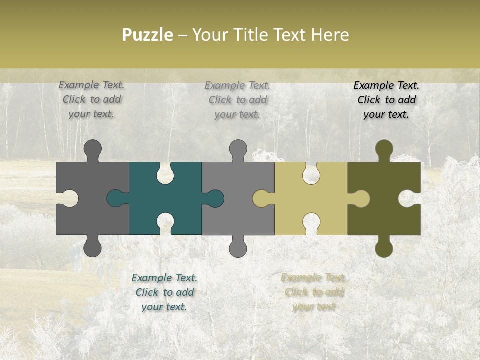 Nature Wintertime Wood PowerPoint Template