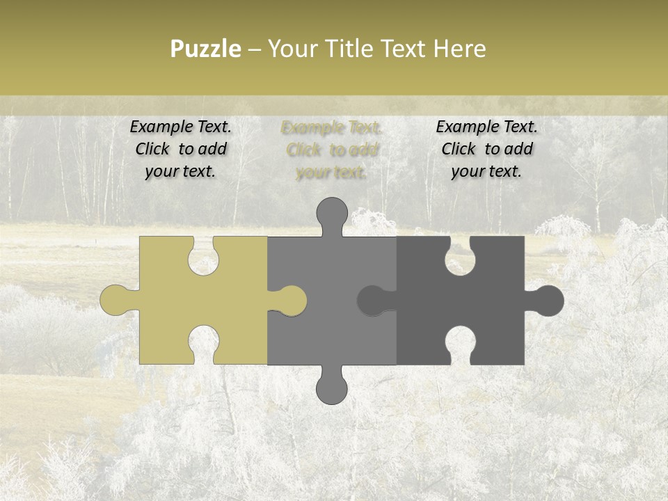 Nature Wintertime Wood PowerPoint Template