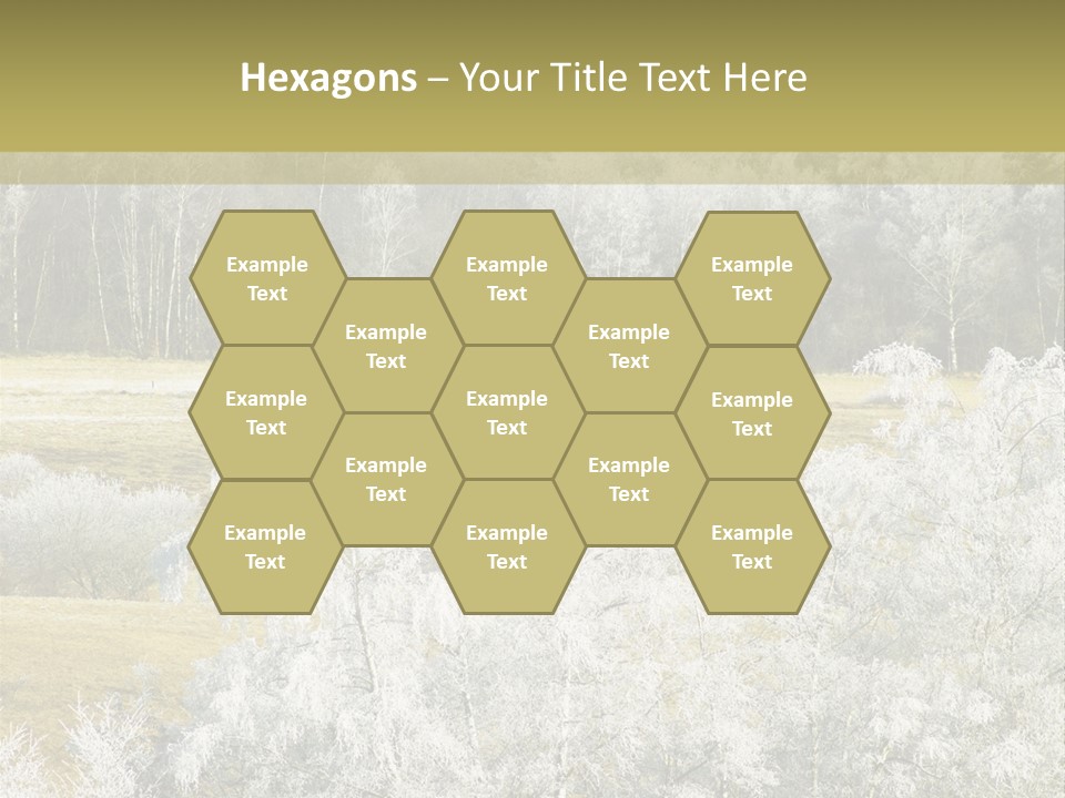 Nature Wintertime Wood PowerPoint Template