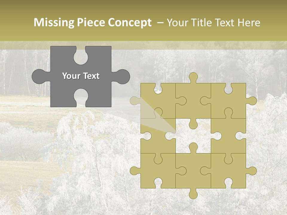 Nature Wintertime Wood PowerPoint Template