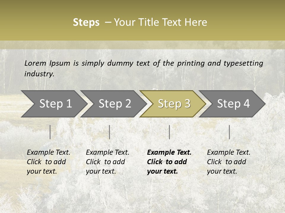 Nature Wintertime Wood PowerPoint Template