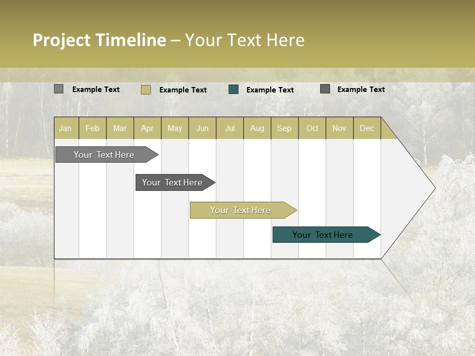 Nature Wintertime Wood PowerPoint Template