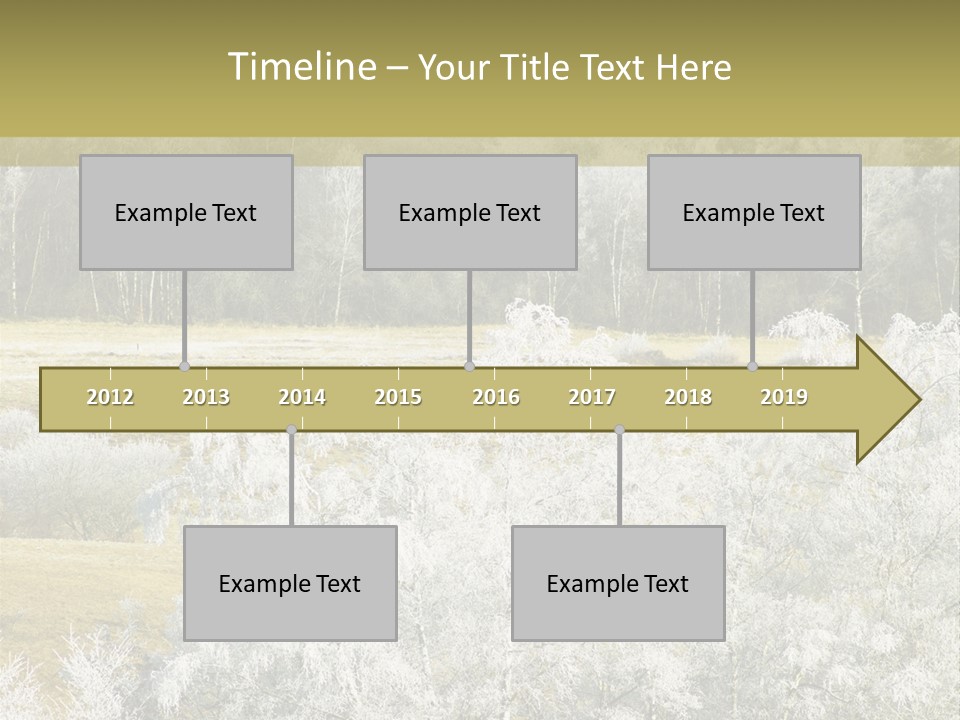 Nature Wintertime Wood PowerPoint Template