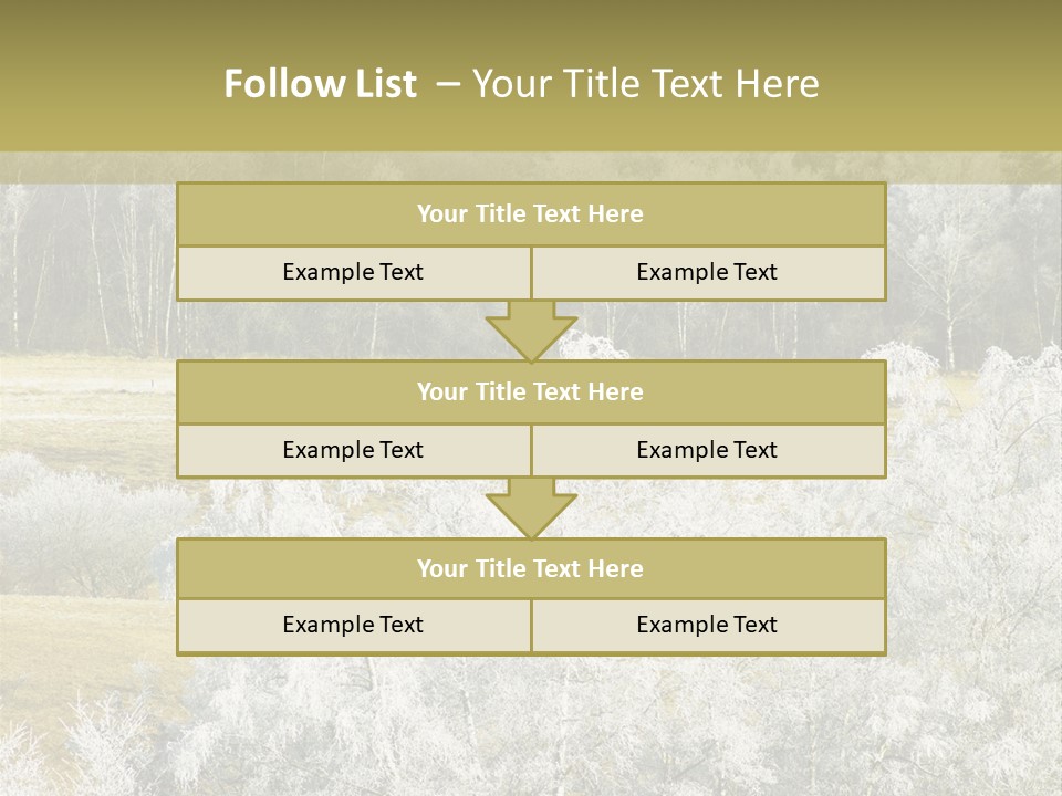 Nature Wintertime Wood PowerPoint Template