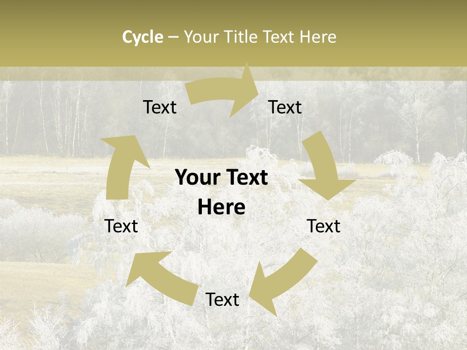 Nature Wintertime Wood PowerPoint Template