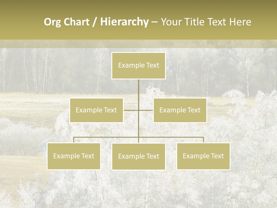 Nature Wintertime Wood PowerPoint Template