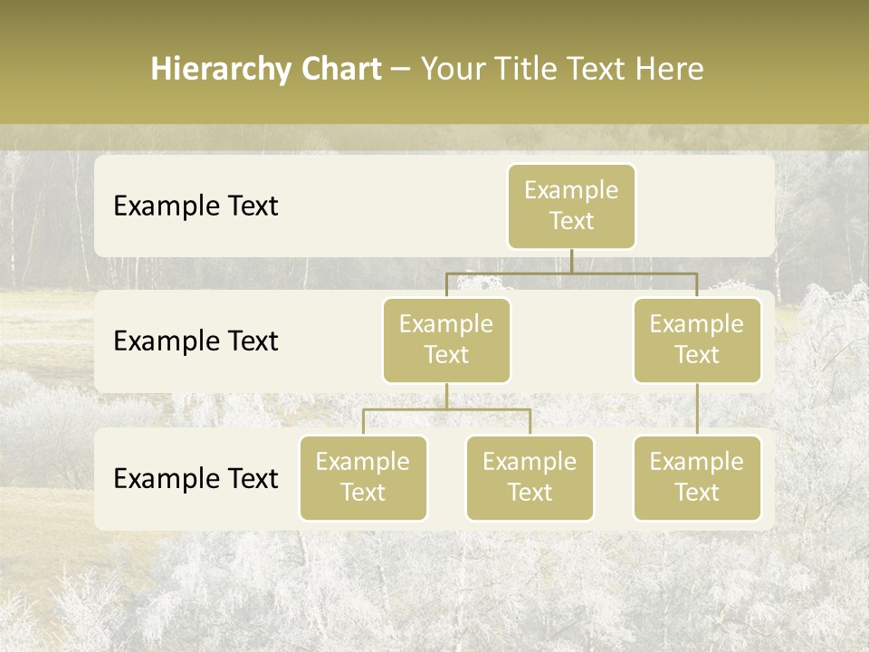 Nature Wintertime Wood PowerPoint Template
