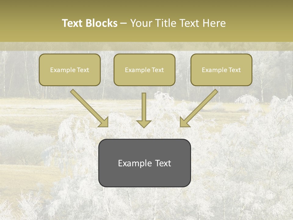Nature Wintertime Wood PowerPoint Template