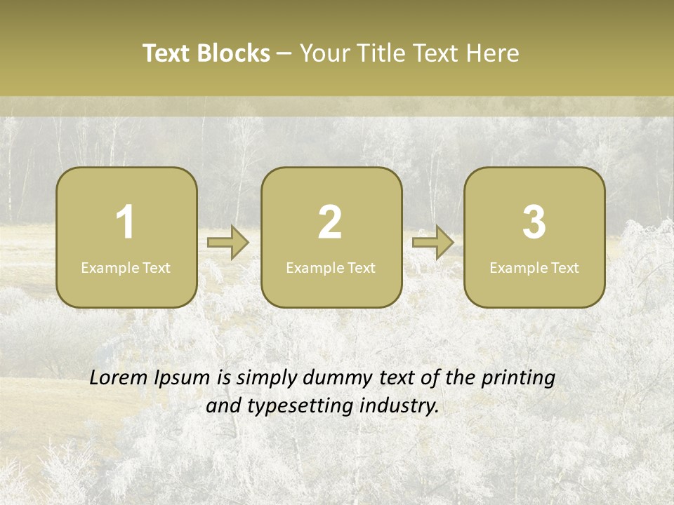 Nature Wintertime Wood PowerPoint Template