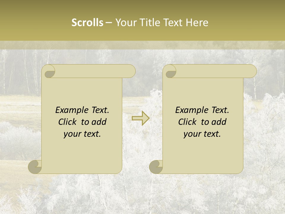 Nature Wintertime Wood PowerPoint Template
