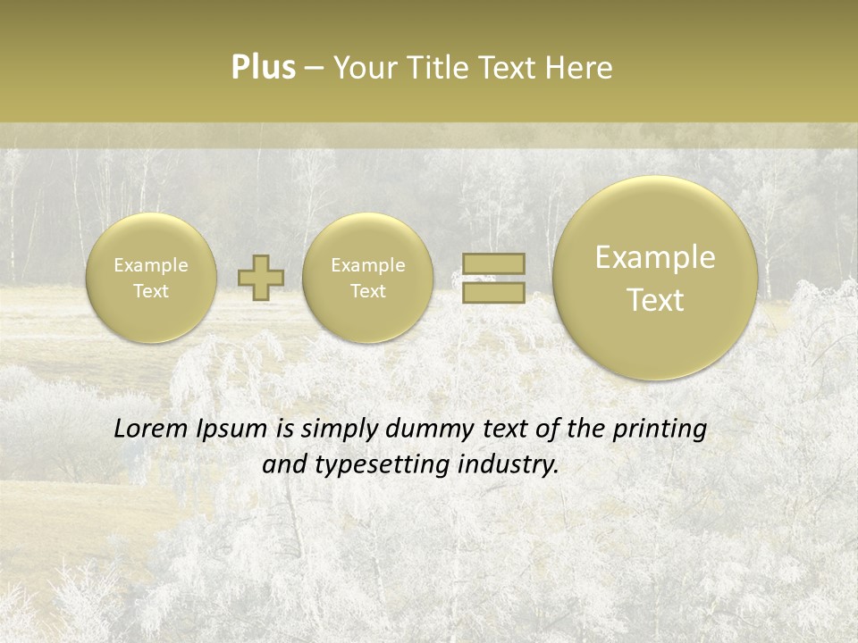 Nature Wintertime Wood PowerPoint Template
