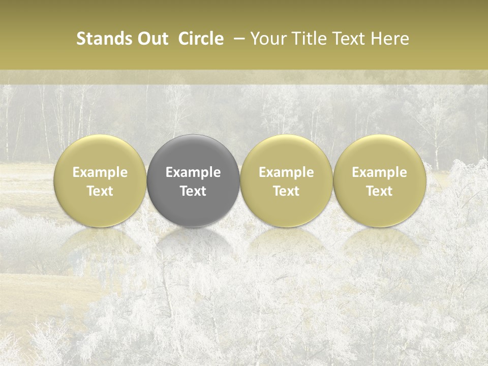 Nature Wintertime Wood PowerPoint Template