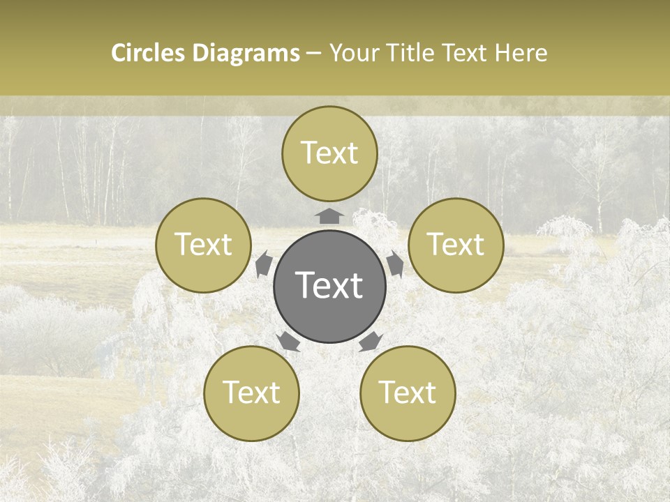 Nature Wintertime Wood PowerPoint Template