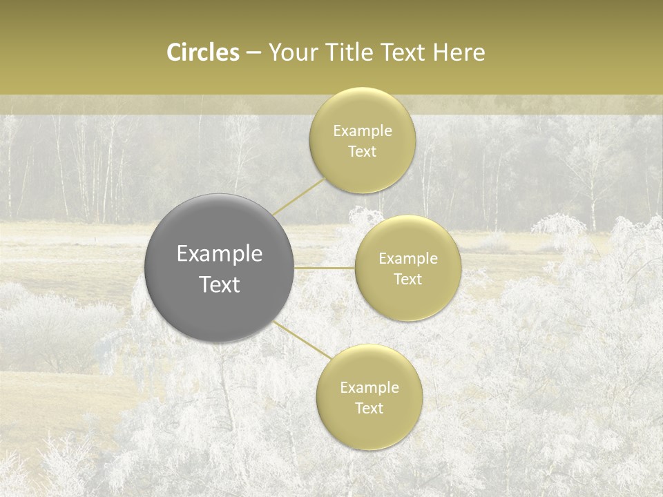 Nature Wintertime Wood PowerPoint Template