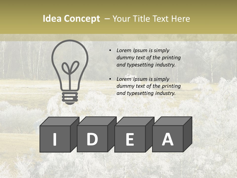 Nature Wintertime Wood PowerPoint Template