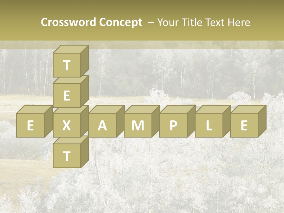 Nature Wintertime Wood PowerPoint Template