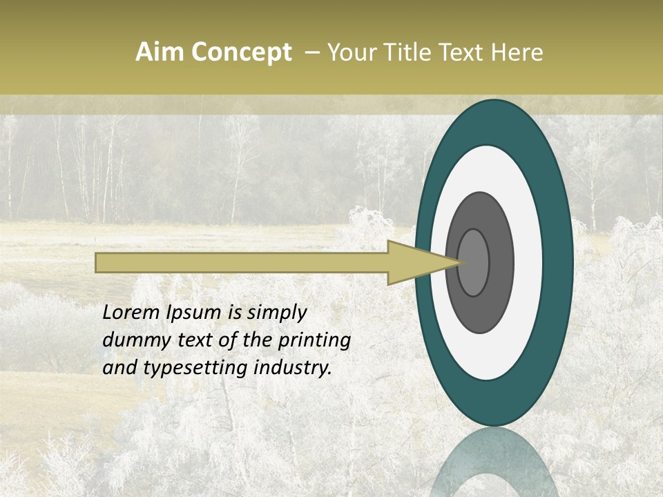 Nature Wintertime Wood PowerPoint Template