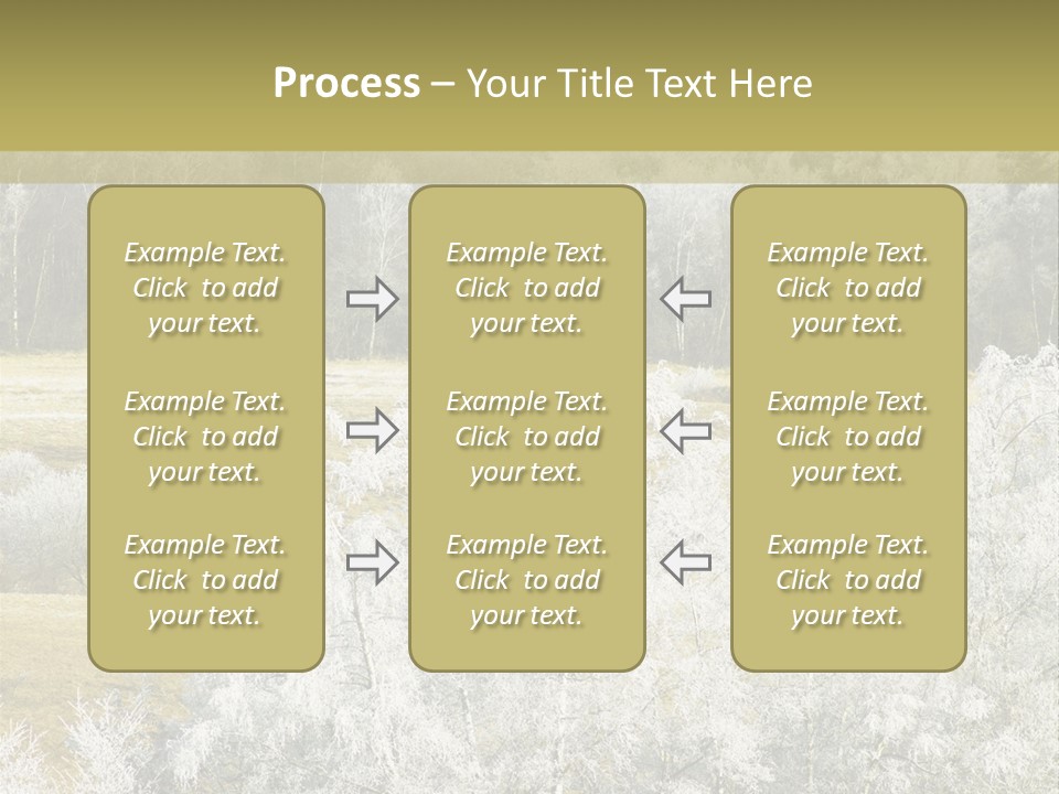 Nature Wintertime Wood PowerPoint Template