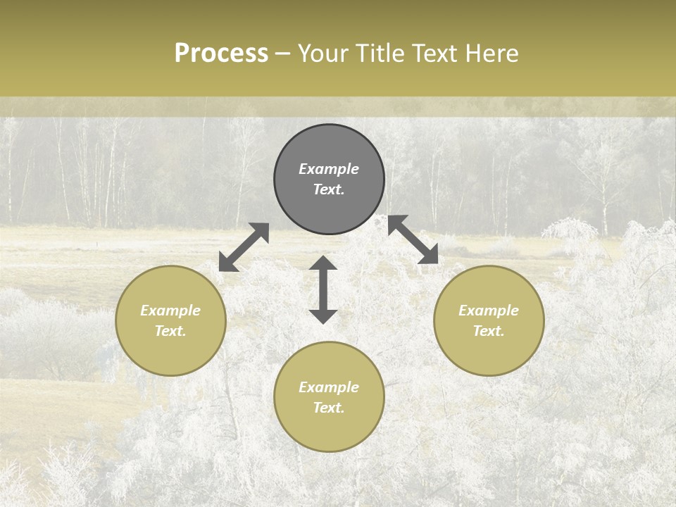 Nature Wintertime Wood PowerPoint Template