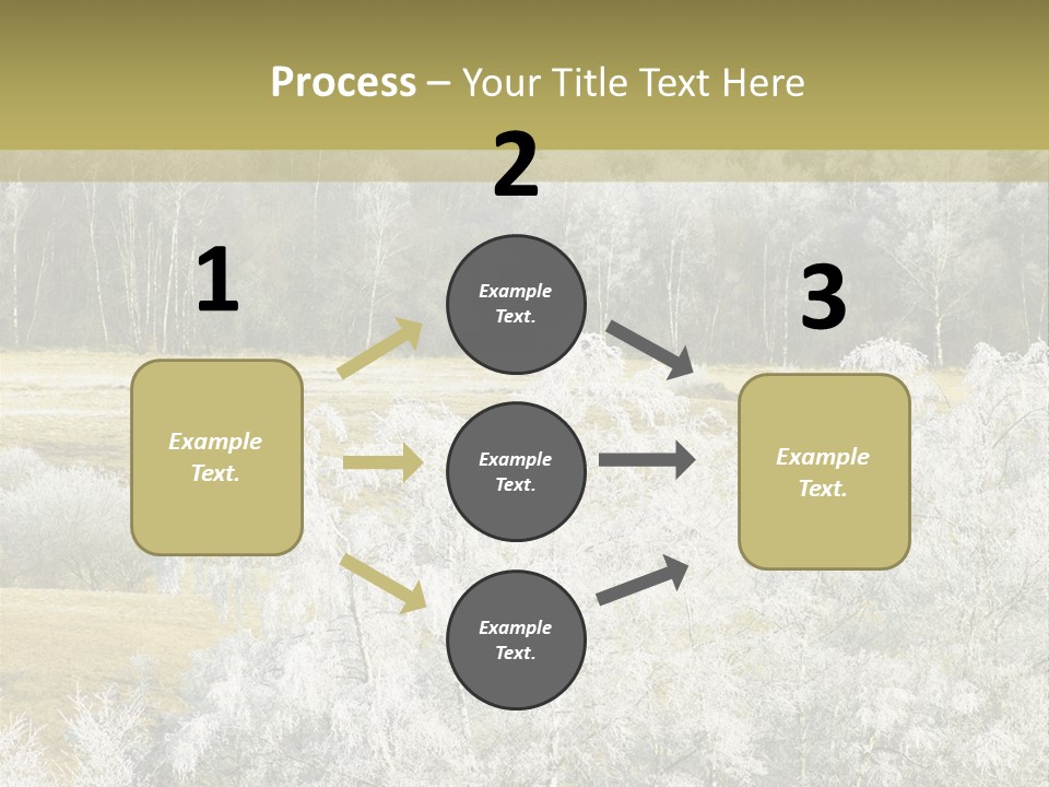 Nature Wintertime Wood PowerPoint Template