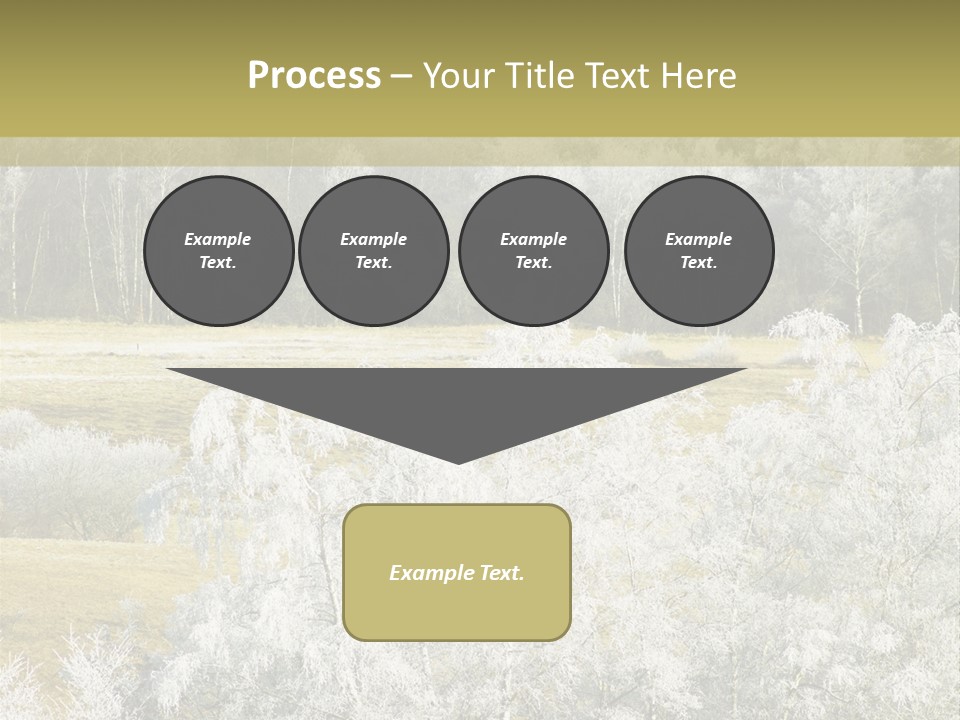 Nature Wintertime Wood PowerPoint Template