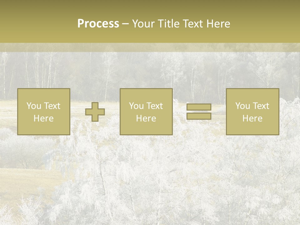 Nature Wintertime Wood PowerPoint Template