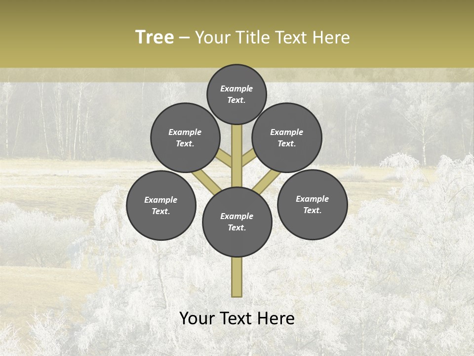 Nature Wintertime Wood PowerPoint Template