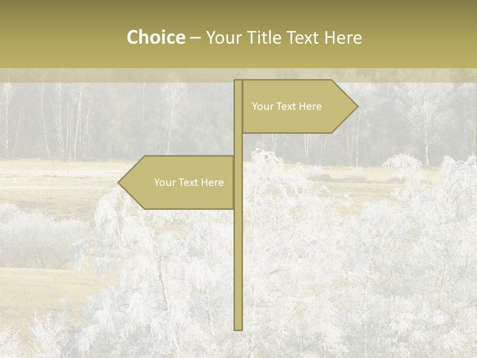 Nature Wintertime Wood PowerPoint Template
