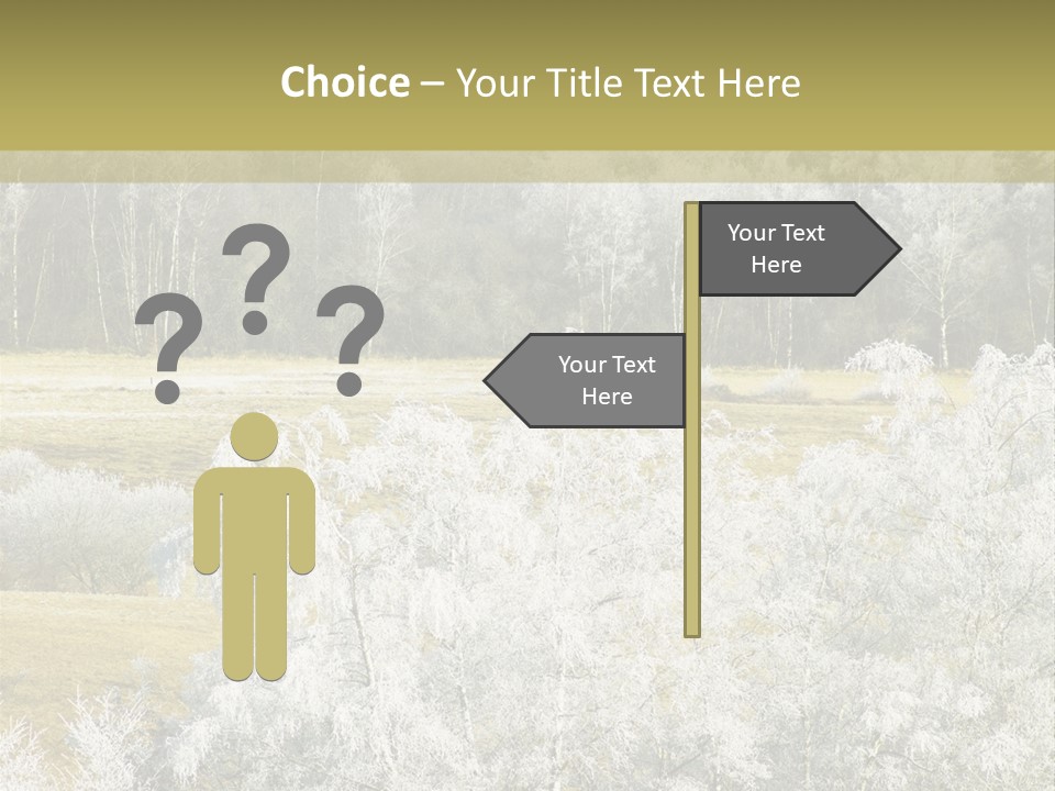 Nature Wintertime Wood PowerPoint Template